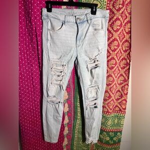 American Eagle Women's Curvy Hi-Rise Jeggings Size 12 Short Next Level Stretch